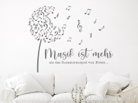 Wandtattoo Musik ist mehr