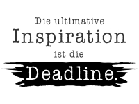 Wandtattoo Inspiration Deadline Motivansicht