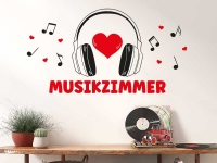 Wandtattoo Musikzimmer