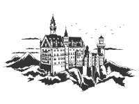 Wandtattoo Schloss Neuschwanstein Motivansicht