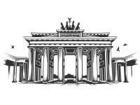 Wandtattoo Brandenburger Tor Motivansicht