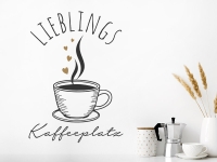 Wandtattoo Lieblings Kaffeeplatz