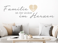 Wandtattoo Familie ist der Anker