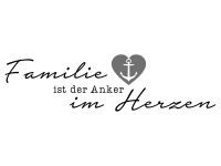 Wandtattoo Familie ist der Anker Motivansicht