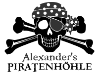 Wandtattoo Piratenhöhle mit Wunschname Motivansicht