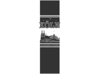 Wandtattoo Wandbanner Skyline Köln Motivansicht