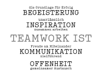 Wandtattoo Teamwork ist Motivansicht