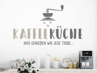 Wandtattoo Kaffeeküche