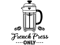 Wandtattoo French Press Motivansicht