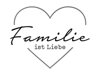 Wandtattoo Familie ist Liebe Motivansicht