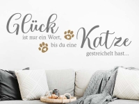 Wandtattoo Glück ist nur ein Wort