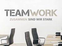 Wandtattoo Teamwork zusammen