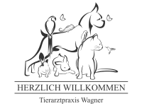 Wandtattoo Willkommen Tierarztpraxis Motivansicht