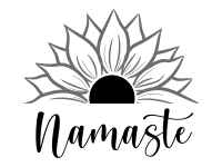 Wandtattoo Namaste Blütendesign Motivansicht