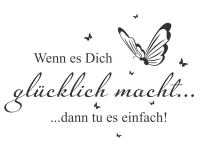 Wandtattoo Tu es einfach Motivansicht