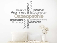 Wandtattoo Osteopathie