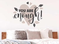 Wandtattoo You are enough mit Herz