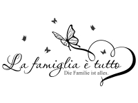 Wandtattoo La famiglia è tutto Motivansicht