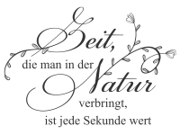 Wandtattoo Zeit in der Natur Motivansicht