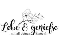 Wandtattoo Lebe & genieße Motivansicht