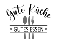 Wandtattoo Gute Küche Gutes Essen Motivansicht