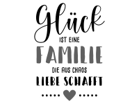 Wandtattoo Glück Familie Liebe Motivansicht