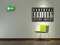 Wandtattoo Parental Advisory