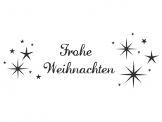 Wandtattoo Frohe Weihnachten Motivansicht