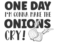 Wandtattoo Make the onions cry Motivansicht