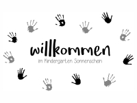 Wandtattoo Kindergarten Hände mit Wunschname Motivansicht