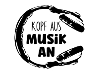 Wandtattoo Kopf aus Musik an Motivansicht