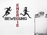 Wandtattoo Bewegung und Energie