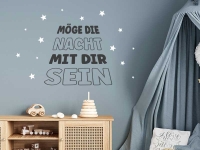 Wandtattoo Möge die Nacht...