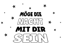 Wandtattoo Möge die Nacht... Motivansicht