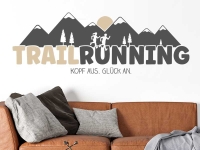 Wandtattoo Trailrunning