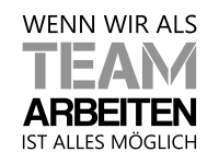 Wandtattoo Als Team arbeiten Motivansicht