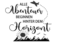 Wandtattoo Hinter dem Horizont Motivansicht