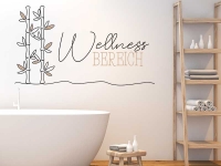 Wandtattoo Wellness Bereich Bambus