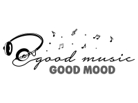 Wandtattoo Good Music Good Mood Motivansicht