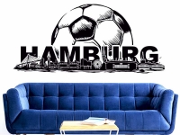 Wandtattoo Hamburg Fußball