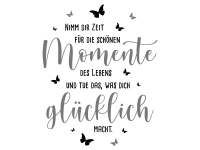 Wandtattoo Die schönen Momente des Lebens Motivansicht