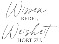 Wandtattoo Weisheit hört zu Motivansicht