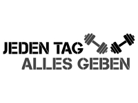 Wandtattoo Jeden Tag alles geben Motivansicht