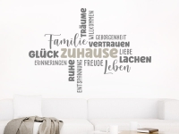 Wandtattoo Zuhause Worte