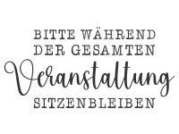 Wandtattoo Sitzenbleiben Motivansicht