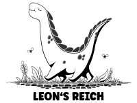 Wandtattoo Verträumter Dino mit Name Motivansicht