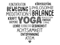 Wandtattoo Yogaherz Motivansicht