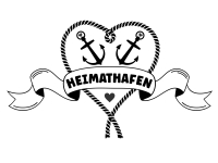 Wandtattoo Heimathafen Herz Motivansicht