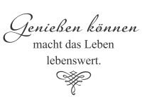 Wandtattoo Genießen können Motivansicht