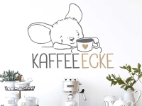 Wandtattoo Süße Kaffeemaus